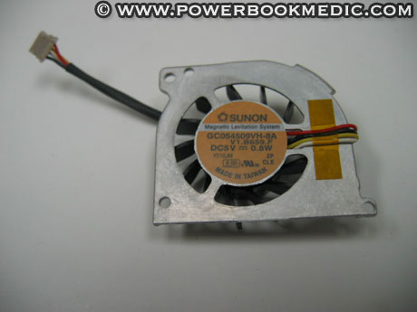 Powerbook G4 12 inch DVI Fan Assembly - 7200PRM