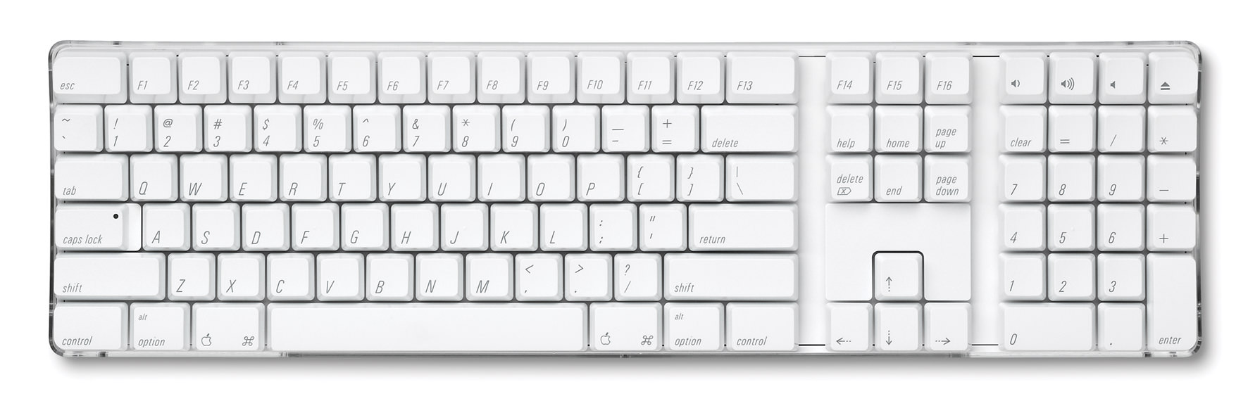 Apple White Wireless Keyboard w/ Number Pad