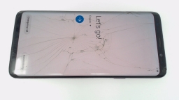 Samsung Galaxy S9+ SM-G965U (Purple 64GB) T-Mobile BAD BOARD/CRACKED GLAS/BURN