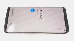 Samsung Galaxy S8 SM-G950U (Silver 64GB) T-Mobile CRACKED GLAS & LCD BURN