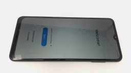 Samsung Galaxy A12 SM-A125U (Black 32GB) T-Mobile CRACKED GLAS/BROWN STAIN