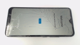 Nokia C210 TA-1584 (Gray 32GB) Unlocked CRACKED GLAS/BROWN STAINS