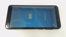 Cloud Mobile Stratus C7 Cellphone (Black 16GB) TruConnect- CRACKED GLAS