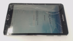 Samsung Galaxy Tab 4 7" Nook Tablet SM-T230NU (Black 8GB) Wifi CRACKED GLAS
