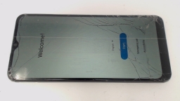 Samsung Galaxy A02s SM-A025U1/DS Unknown Carrier CRACKED GLAS/BROWN STAINS