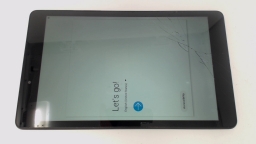 Samsung Galaxy Tab A SM-T290 8" Tablet 32GB Wifi CRACKED GLAS/BRIGHT STREAKS