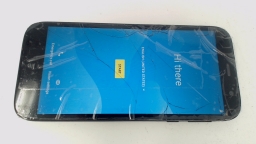 Blu View 2 B131DL Cellphone (Black 32GB) Tracfone- CRACKED GLAS