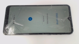 LG K51 LM-L500MM (Black 32GB) Metro CRACKED GLAS/BROWN STAINS