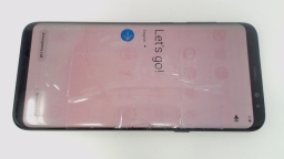 Samsung Galaxy S8+ SM-G955U Cellphone (Black 64GB) Verizon CRACKED GLAS/BURN