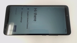 TCL Ion V T607DL Cellphone (Black 32GB) Tracfone SCRATCHED GLAS