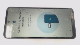 Motorola Moto 5G XT2213-3 (Gray 64GB) Dish CRACKED GLAS/CAM/BROWN STAINS