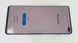 Samsung Galaxy S10+ SM-G975U (Blue 128GB) AT&T FAINT BURN/CRACKED REAR