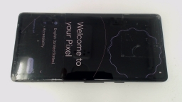 Google Pixel 7A GWKK3 Cellphone (Black 128GB) Unlocked CRACKED GLAS