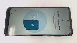 Motorola Moto GPower Blue 128GB Unlocked CRACKED GLAS/BROWN STAINS