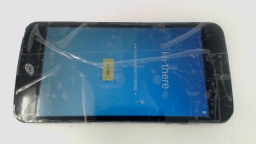 Unimax (UMX) U504TL Cellphone (Black 16GB) Tracfone CRACKED GLAS