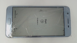 Samsung Galaxy J7 Star SM-J737T1 (Blue 32GB) Metro CRACKED GLAS/BROWN STAINS