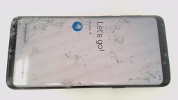 Samsung Galaxy S9 SM-G960U1 (Black 64GB) Unlocked Single Sim CRACKED GLAS