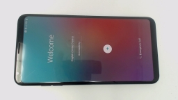 LG V35 Thinq LM-V350ULM 64GB Locked to Unknown Carrier CRACKED GLAS