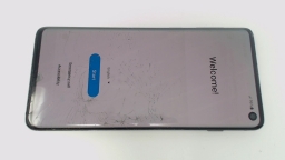Samsung Galaxy S10 SM-G973U1 128GB Unlocked Single Sim CRACKED GLAS/BURN