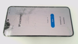 Samsung Galaxy S24 SM-S921U Cellphone (Black 128GB) AT&T CRACKED GLAS/LCD/CAM