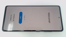 Samsung Galaxy S20 FE SM-G781U 128GB TMobile CRACKED GLAS/BURN/STIFF POWRBUTN