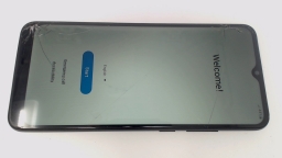 Samsung Galaxy A02s SM-A025A (Black 32GB) AT&T CRACKED GLAS/CAM/BROWN STAINS