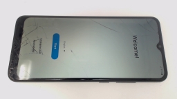 Samsung Galaxy A02S SM-S124DL Cellphone (Black 32GB) Tracfone CRACKED GLAS