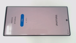 Samsung Galaxy Note 10+ SM-N975U (Silver 256GB) T-Mobile BURN/CRACKED REAR