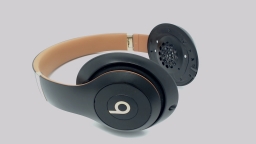 Beats Studio 3 Headphones A1914 Midnight Black NO EAR PADS LOOSE RIGHT SLIDER
