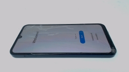 Samsung Galaxy A25 SM-A256U/DN (Blue 128GB) Unlocked CRACKED GLAS BROWN LCD