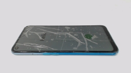 Oppo A53S CPH2135 Cellphone (Blue 128GB) Unlocked Dual SIM CRACKED GLAS BURN