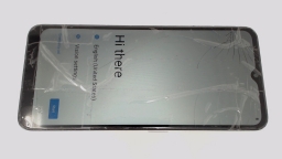 Celero SC 5G SN339D Cellphone (White 64GB) Boost CRACKED GLAS/BROWN STAINS