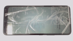Cricket Ovation 2 EC1002 Green 32GB Cellphone - CRACKED GLAS & BROWN STAINS