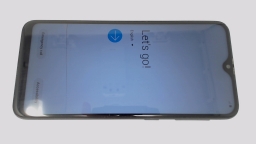Samsung Galaxy A10e SM-A102U Gray 32GB Metro CRACKED GLAS/BROWN STAINS/BLUE