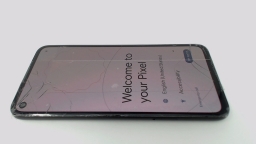 Google Pixel 4A G025N (Black 128GB) Unlocked Single Sim CRCKED GLAS
