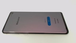 Samsung Galaxy S10 SM-G973U Cellphone (White 128GB) T-Mobile NICE GLAS