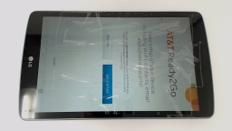LG G Pad F 8" Tablet V495 (Gray 16GB) AT&T CRACKED GLAS