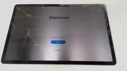 Samsung Galaxy Tab S7 FE 12.4" SM-T733 (Silver 64GB) Wifi CRACKED GLAS/LCD