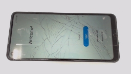 Samsung Galaxy A21 SM-A215U 32GB T-Mobile CRACKED GLAS & CAM/BROWN STAINS