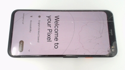 Google  Pixel 4 G020i Cellphone (White 64GB) Unlocked CRACKED GLAS