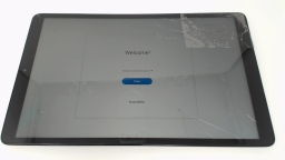 Samsung Galaxy Tab A SM-T510 10.1" (Gray 32GB) Wifi CRACKED GLAS SPLIT TRIM