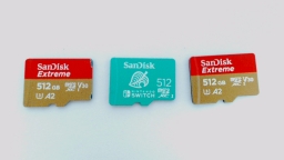 Lot of 3 - 512GB SanDisk MicroSD Memory Cards