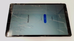 Samsung Galaxy Tab A7 Lite SM-T227U 8.7" 32GB AT&T CRACKED GLAS/REAR/STAINS