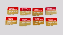 Lot of 8 - 128GB Sandisk Extreme Plus Micro SD Memory Cards