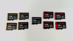 Lot of 9 - 128GB Sandisk ImageMate Micro SD Memory Cards