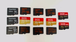 Lot of 14 - 128GB Sandisk Micro SD Memory Cards