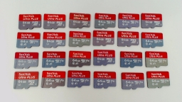 Lot of 30 - 64GB Sandisk Ultra Plis Micro SD Memory Cards