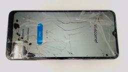 Samsung Galaxy A03s SM-A037U (Black 32GB) Unlocked CRACKED GLAS/CAM/LCD