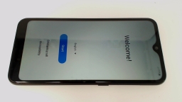 Samsung Galaxy A01 SM-A015A Cellphone (Black 16GB) AT&T SCRATCHED