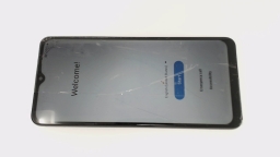 Samsung Galaxy A12 SM-A125U Cellphone (Black 32GB) AT&T CRACKED GLAS PINK LCD